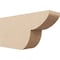 Ekena Millwork 4in. W x 8in. H x 16in. L Crestline Woodgrain TimberThane Rafter Tail, Primed Tan RFTUR04X08X16CRERCPR - alternate 1